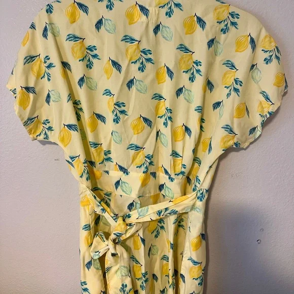 Marine Layer Camila Mini Dress
$188 Lemon print sundress sz Small A line flutter - Picture 4 of 7